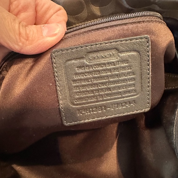 Coach Signature Canvas and Leather Handbag - Picture 8 of 10